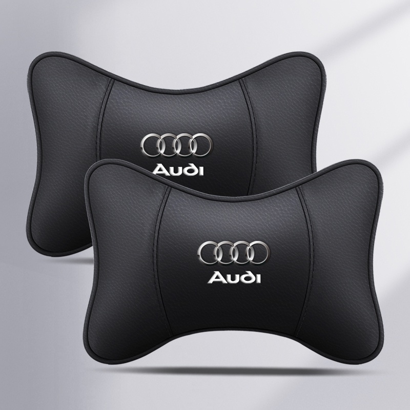 PU หนังรถหัวคอหมอนรถ Headrest คอสนับสนุนที่นั่งสําหรับ Audi A1 A3 A4 A5 A6 A7 A8 Q2 Q3 Q5 Q7 Q8 S4 S