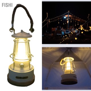 BFishi โคมไฟเต็นท์ Led ใช้แบตเตอรี่ สไตล์วินเทจ ขนาดพกพา สําหรับปิกนิก ตั้งแคมป์ ฉุกเฉิน กลางแจ้ง