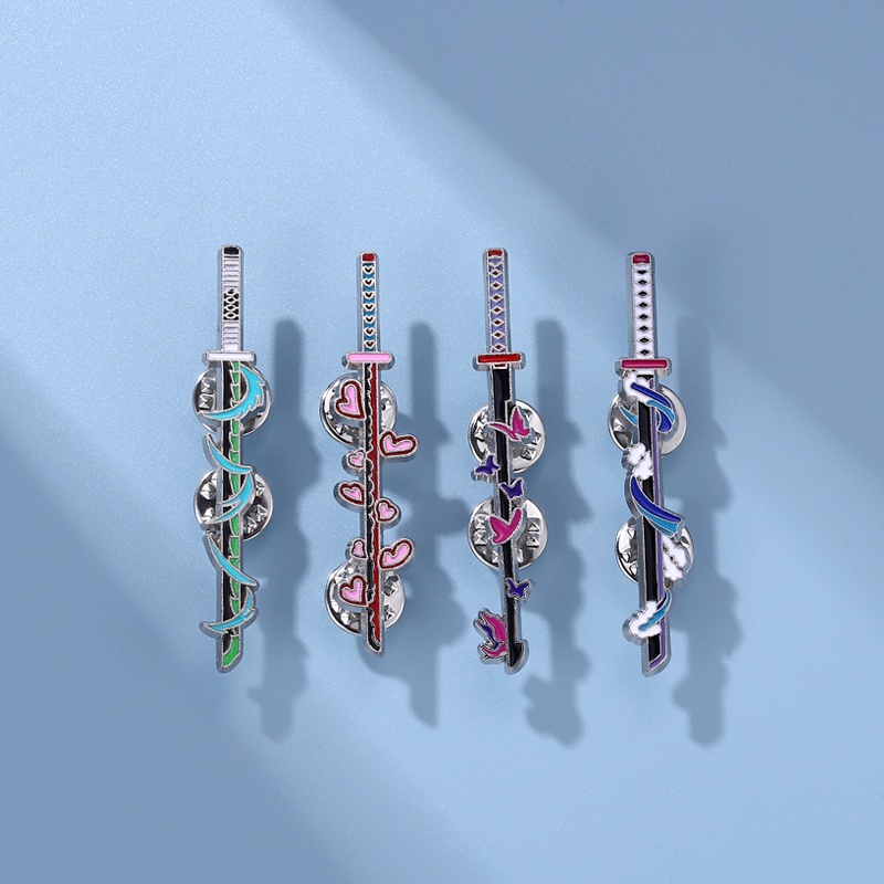 เข็มกลัด รูปการ์ตูนอนิเมะ Demon Slayer สไตล์ญี่ปุ่น เครื่องประดับ สําหรับเพื่อน - รูปที่ 7