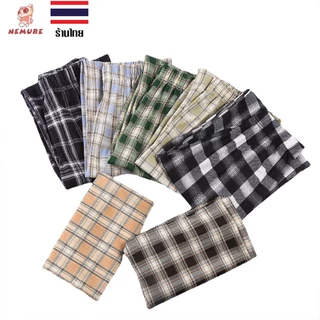 🔥ใส่โค้ด ASHO888 🔥(D-002)กางเกงลายสก็อตขายาว มี 9 สี แฟชั่นผู้หญิงลายตาราง สีพื้นสีพาสเทล เนื้อผ้าทิ้งตัว ใส่สบายไม่ร้อน