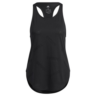 adidas เทรนนิง เสื้อกล้ามผ้าแจ็คการ์ด ผู้หญิง สีดำ GM3030