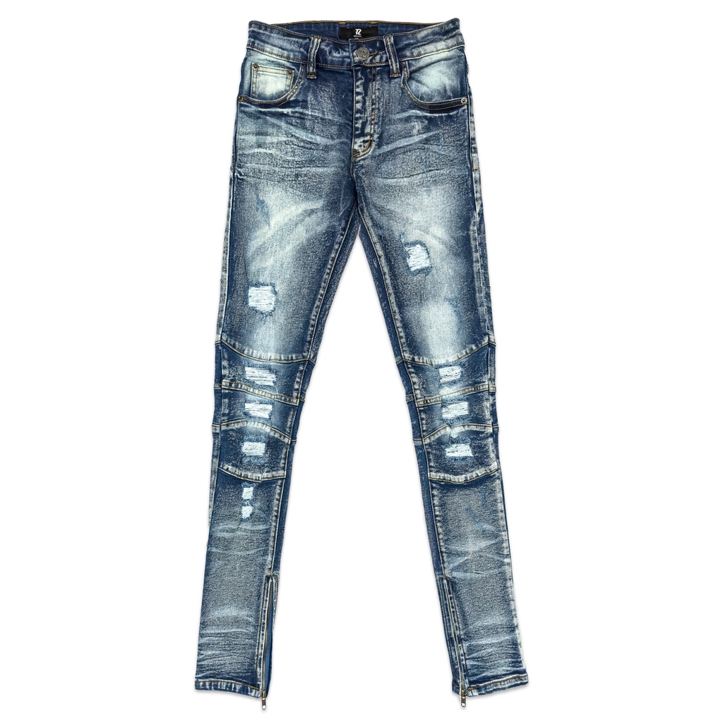 TZWORLDWIDE Drip Light Blue Denim