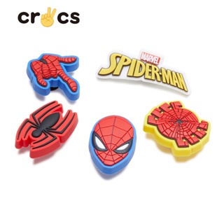 Crocs jibbitz charms การ์ตูนน่ารัก DIY ตกแต่ง Crocs อุปกรณ์รองเท้า Spider-man series