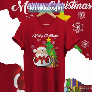 ▲▼เสื้อยืด พิมพ์ลายคริสต์มาส ซานต้าคริสมาสต์
