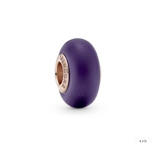 Pandora purple matte rosegold murano แท้100%