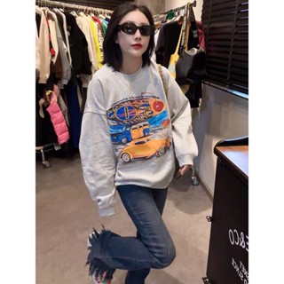 เสื้อแขนยาวสกรีนลายวินเทจ 50’s VINTAGE RACING SWEATSHIRTS