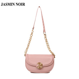 Jasmin NOIR กระเป๋าสะพายข้าง หนัง PU สายโซ่ สําหรับผู้หญิง