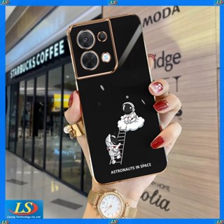 เคสโทรศัพท์มือถือ ลายการ์ตูนนักบินอวกาศ Nasa สําหรับ Oppo Reno8 5G Reno 8Pro 5G 7 5G 6 6Z Reno7 4G Reno8 4G Reno7Z Reno8Z 5G XQ