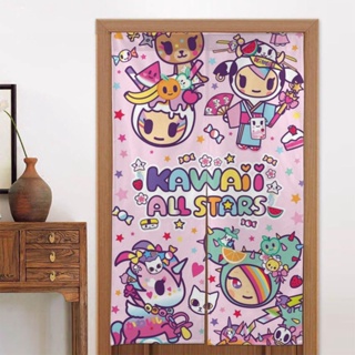 Tokidoki แผงผ้าม่านประตู ฉนวนกันความร้อน 34x56 นิ้ว สําหรับหน้าต่าง ห้องนั่งเล่น ประตู