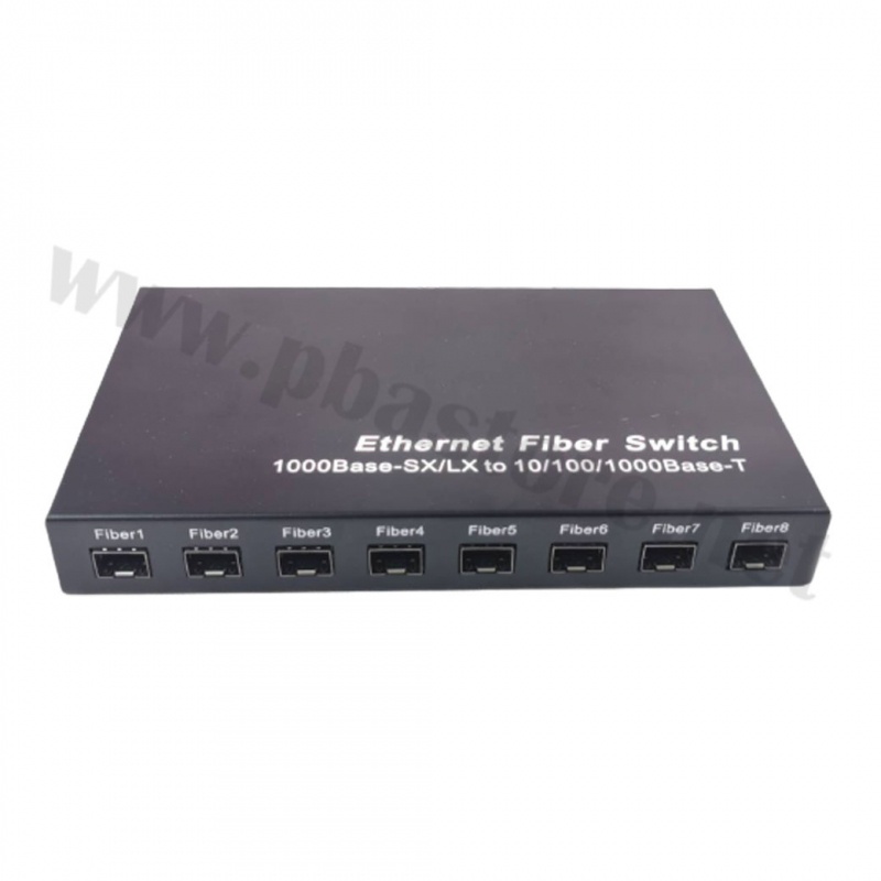 SFP Switch 8 Port Fiber + LAN 2Port 10/100/1000Mbps