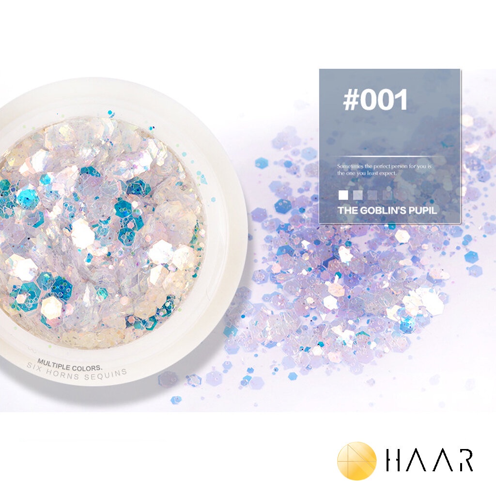 HAAR ผง กากเพชร สำหรับงานศิลปะ เด็ก โปรเจ็คโรงเรียน ตกแต่งการ์ด DIY ต่างๆ เช่น เคสมือถือ, Art Project, สไลม์, เครื่อง...