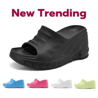 ใหม่ รองเท้าแตะส้นสูง 8 ซม. ยาง กันลื่น สําหรับผู้หญิง ไซซ์ …