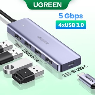 UGREEN USB C Hub 4 Ports USB Type C to USB 3.0 Hub Splitter Adapter for compatible compatible for Macbook Pro compatible compatible for IPad Pro Samsung Galaxy Note 10 S10 USB Hub