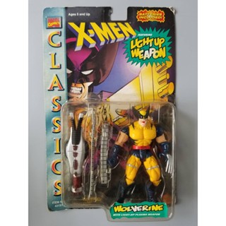 [VINTAGE 1996] TOY BIZ : X-MEN CLASSIC : WOLVERINE with LIGHT UP WEAPON (Yellow) งานปี 1996 ของใหม่ ของแท้ 100%