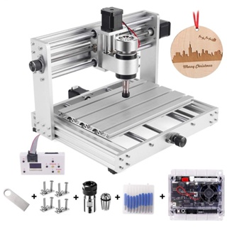 เครื่องแกะสลัก CNC 3018Pro Max พร้อมแกนหมุน 200 วัตต์ 3 แกนเครื่องกัด Pcb GRBL ควบคุมเครื่องแกะสลักไม้