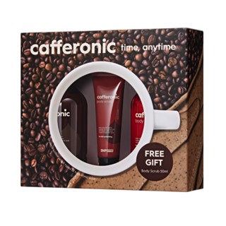 ☕️EXP.2024/10/24  ส่งฟรี/เซตของขวัญ ☕️  SNP PREP CAFFERONIC TIME, ANYTIME SET [ครีมอาบน้ำ,โลชั่น,สครับกาแฟ]