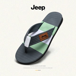 Jeep รองเท้าแตะ กันลื่น เหมาะกับเดินชายหาด แฟชั่นฤดูร้อน สําหรับผู้ชาย