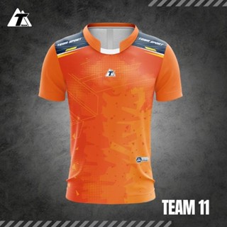 Sale สีส้ม เสื้อกีฬา Team 11