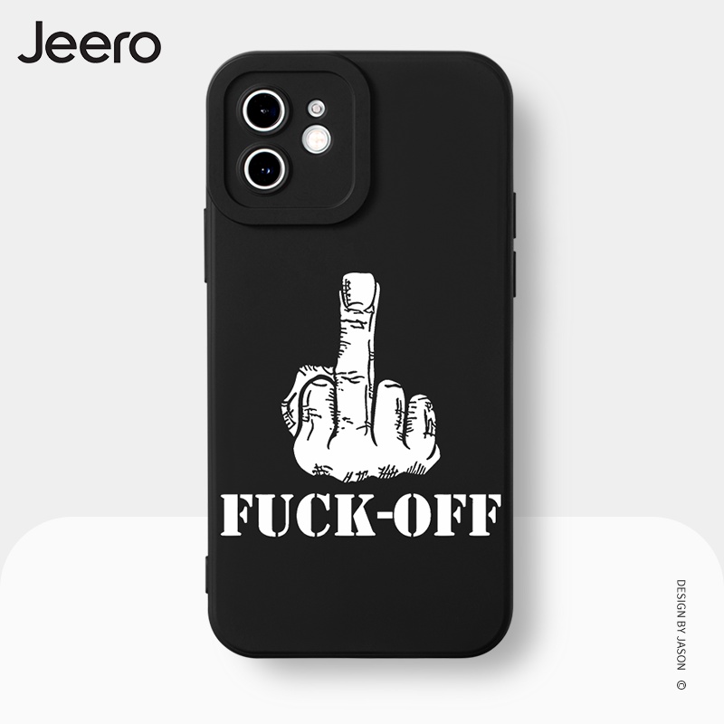 Jeero เคสไอโฟน เคสซิลิโคนนุ่มกันกระแทกการ์ตูนตลก เคสโทรศัพท์ Compatible for iPhone 16 15 14 13 12 11 Pro Max SE 2020 X XR XS 8 7 Plus พลัส HFE1732