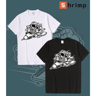 นักบินอวกาศ Space Panda NASA เสื้อระบายอากาศ Anime เสื้อยืดแฟชั่นหนุ่มแขนสั้นหลวม Street StyleL%i_25