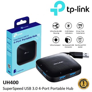USB HUB (ยูเอสบีฮับ) TP-LINK (UH400) USB 3.0 4 PORTS ความเร็วในการถ่ายโอนข้อมูลได้ถึง 5Gbps ประกัน 1 ปี
