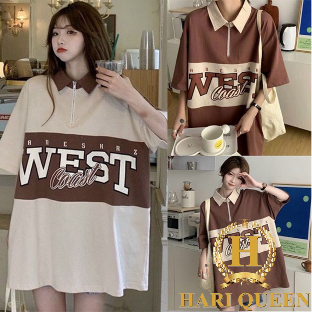 เสื้อโปโล West Coast Unisex Wide Form HARIQUEEN