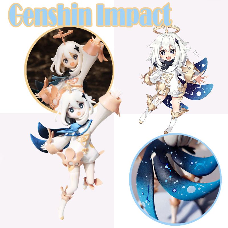 ตุ๊กตาฟิกเกอร์ Genshin Impact Paimon Anime ขนาด 14 ซม. ของเล่นสะสม