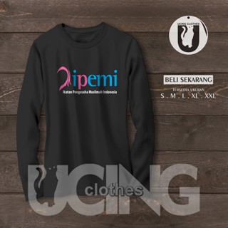 เสื้อยืดแขนยาว พิมพ์ลาย IPEMI Indonesian Muslimah Entrepreneur Association สไตล์อินโดนีเซีย สําหรับผู้หญิง