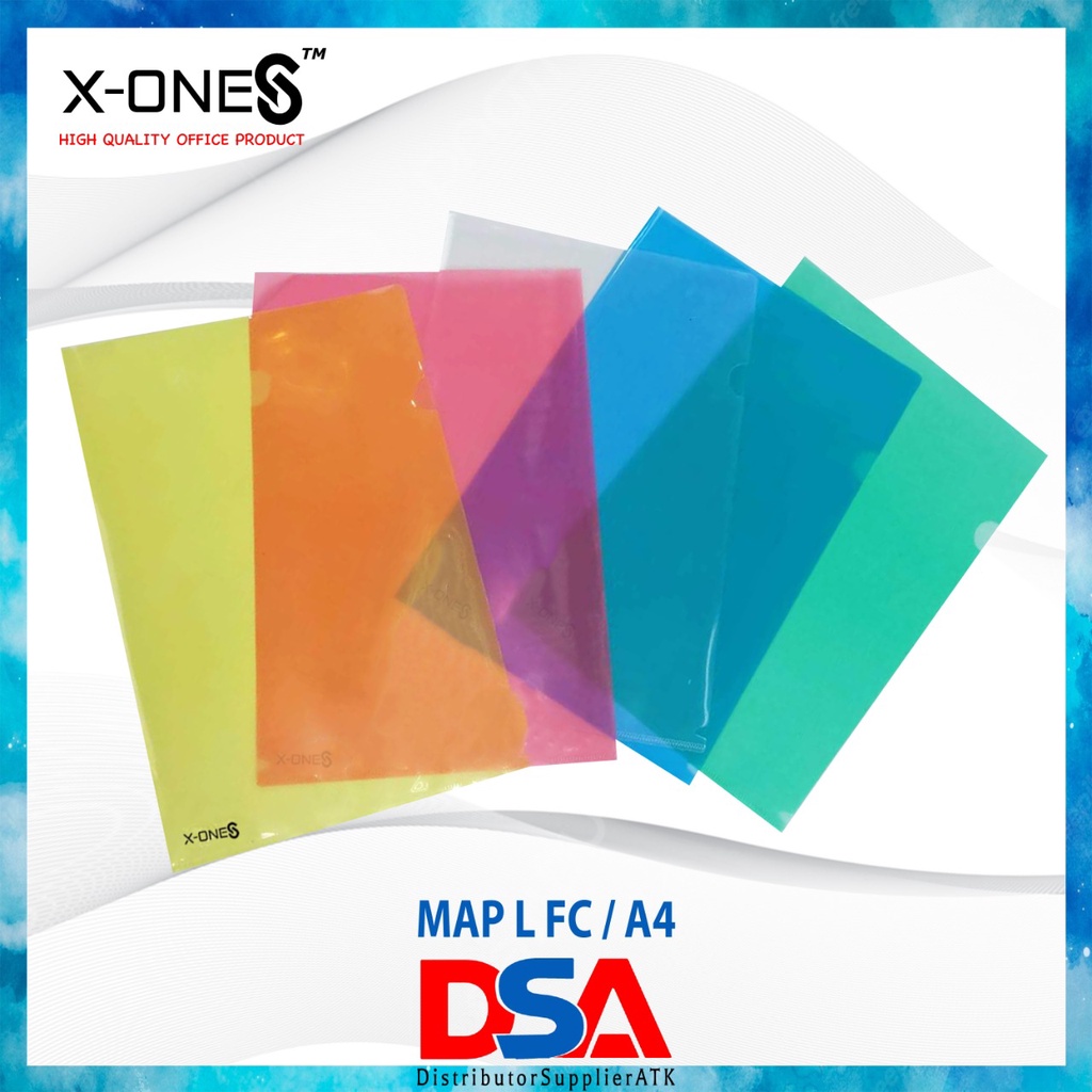 DSA - MAP L / CLEAR SLEEVES FOLIO / F4 X-ONE
