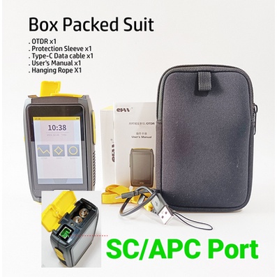 ไฟเบอร์ OTDR GPON EPON Active Fiber การทดสอบการวัดสัญญาณสดพร้อมมัลติฟังก์ชั่น OPM VFL OLS SC Connect