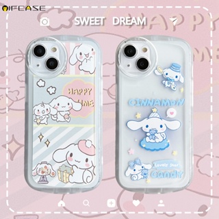 เคสโทรศัพท์มือถือแบบนิ่ม กันกระแทก ลายการ์ตูนสุนัขชินนาม่อนโรล โบว์น่ารัก สําหรับ OPPO Reno 8 7 5 Pro Plus 8Z 7Z 6 5Z 4Z 8 7 4 Lite 5F 4F 2Z 2F