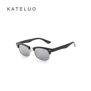 Kateluo แว่นตากันแดด เลนส์โพลาไรซ์ สไตล์วินเทจ เหมาะกับทุกเพศ ทุกวัย UV400 3020