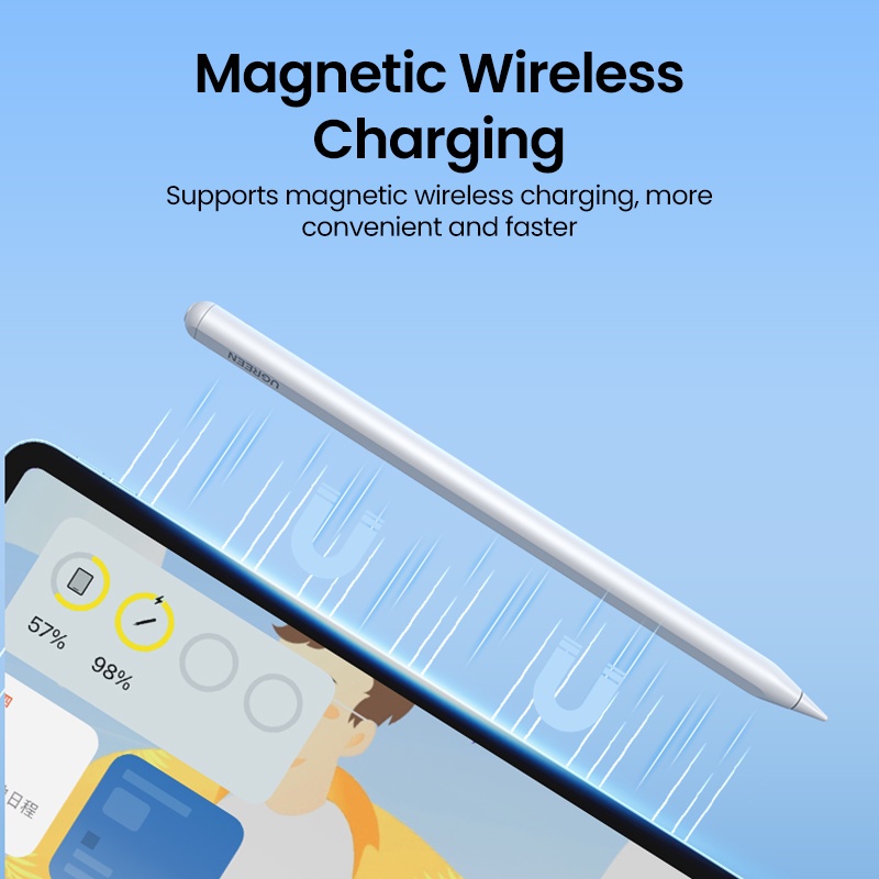 Ugreen ปากกาสไตลัส แม่เหล็กไร้สาย สําหรับ Apple Pencil iPad Pro Air Mini 2022 ราคา ถูกที่สุด ดีลบีเคเค แกลเลอรีภาพที่ 6