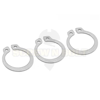 แหวนล็อค นอก ตัว C รัดเพลา สแตนเลส 304 - dia 6 - 60 mm. / External Retaining Snap Ring SUS304