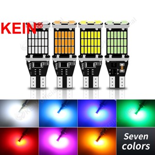 Kein ไฮไลท์ หลอดไฟเลี้ยว LED 45 ชิป สีส้ม ขั้วT10/T15 สว่างตาแตก T15 Led W16W Led T15 ไฟถอยหลังอัตโนมัติ ไฟจอดรถ ไฟเลี้ยว ไฟเบรก ไฟถอยหลัง ไฟตัดหมอก ไฟรถจักรยานยนต์ ไฟถอยหลัง Led สีขาว