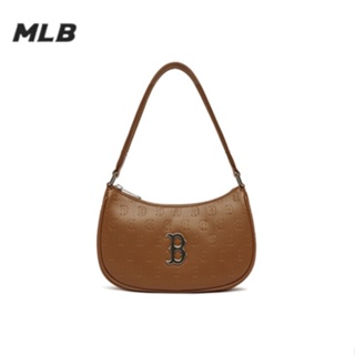 ของแท้100% MLB Monogram retro letter large logo underarm bag shoulder bag กระเป๋าสะพายข้าง