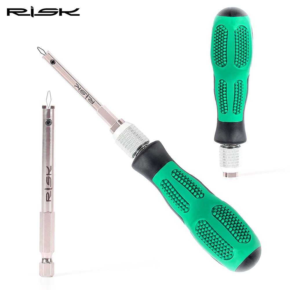 Risk ไขควงสำหรับขัน Nipple ซี่ลวดจักรยาน เครื่องมือช่างสำหรับงานซ่อมจักรยาน