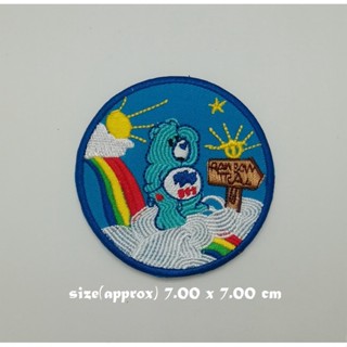 Care Bears ตัวรีดติดเสื้อ แจ๊คเก็ต อาร์ม  ยีนส์ Hipster Embroidered Iron on Patch  DIY