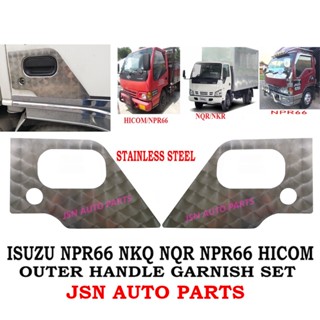 J07s04 ชุดมือจับเหล็กสเตนเลส ISUZU NPR66 NQR NKR HICOM LORRY TRUCK AKSESORI CHROME