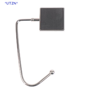 UTZN&gt; 1Pc Square Metal Hanger Hook Holder Folding Bag Handbag Hook Portable Table Hook new