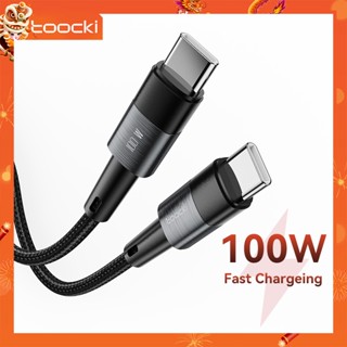 สายชาร์จ Toocki สายถัก สายชาร์จ 5A 3A USB Type C Cable เหมาะสำหรับโทรศัพท์มือถือ type c 100W 60W Fast charge QC3.0