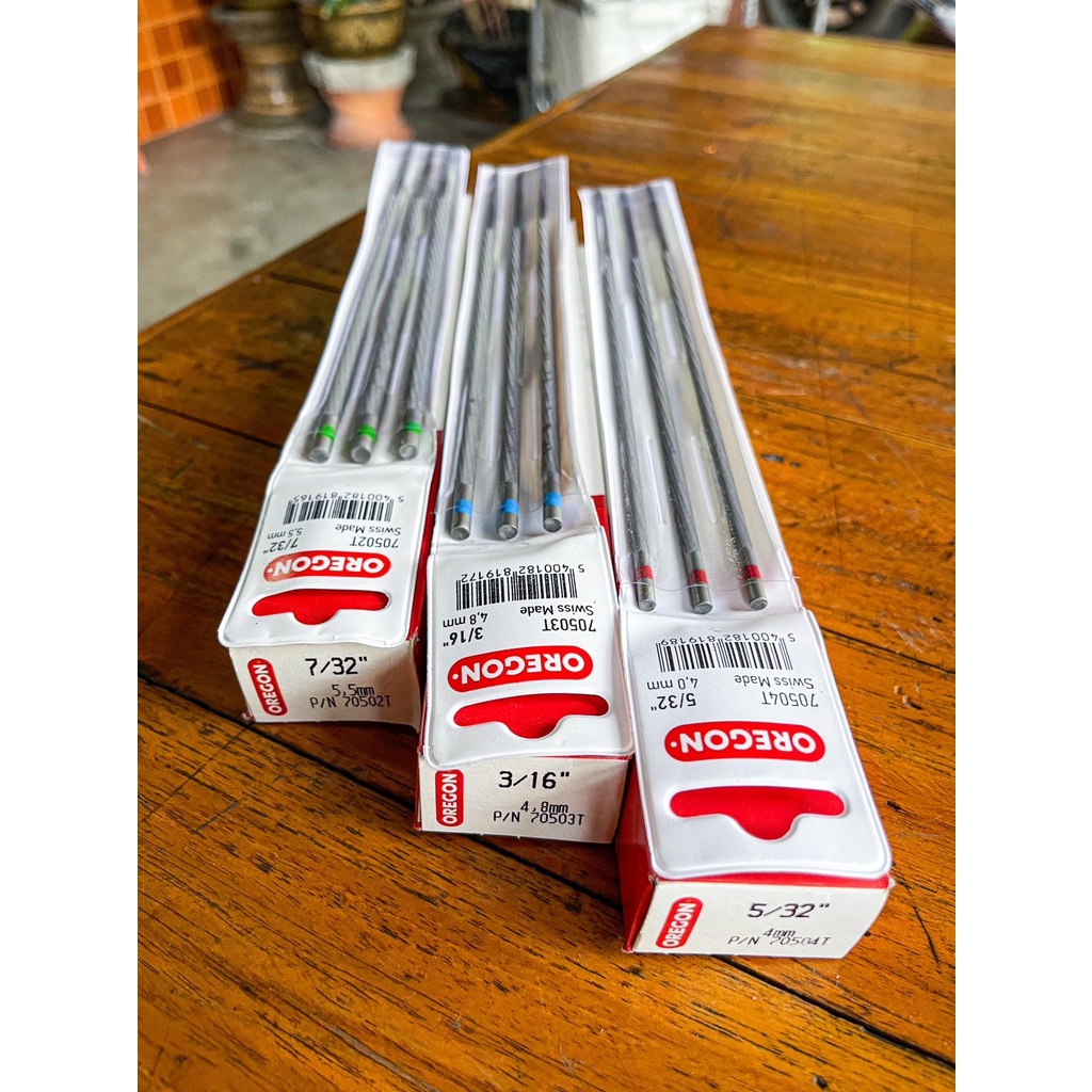 ตะไบหางหนูตะไบกลมตะไบลับโซ่เลื่อยยนต์ OREGON แท้