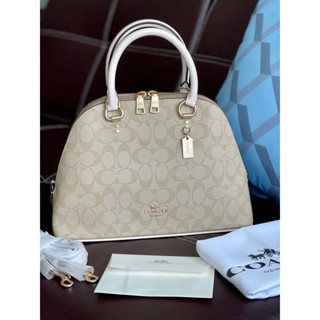 COACH KATY SATCHEL IN SIGNATURE CANVAS (COACH 2558)