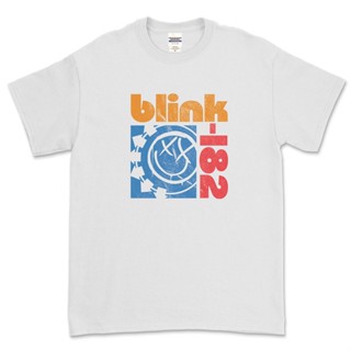 เสื้อยืด พิมพ์ลายโลโก้ Blink 182