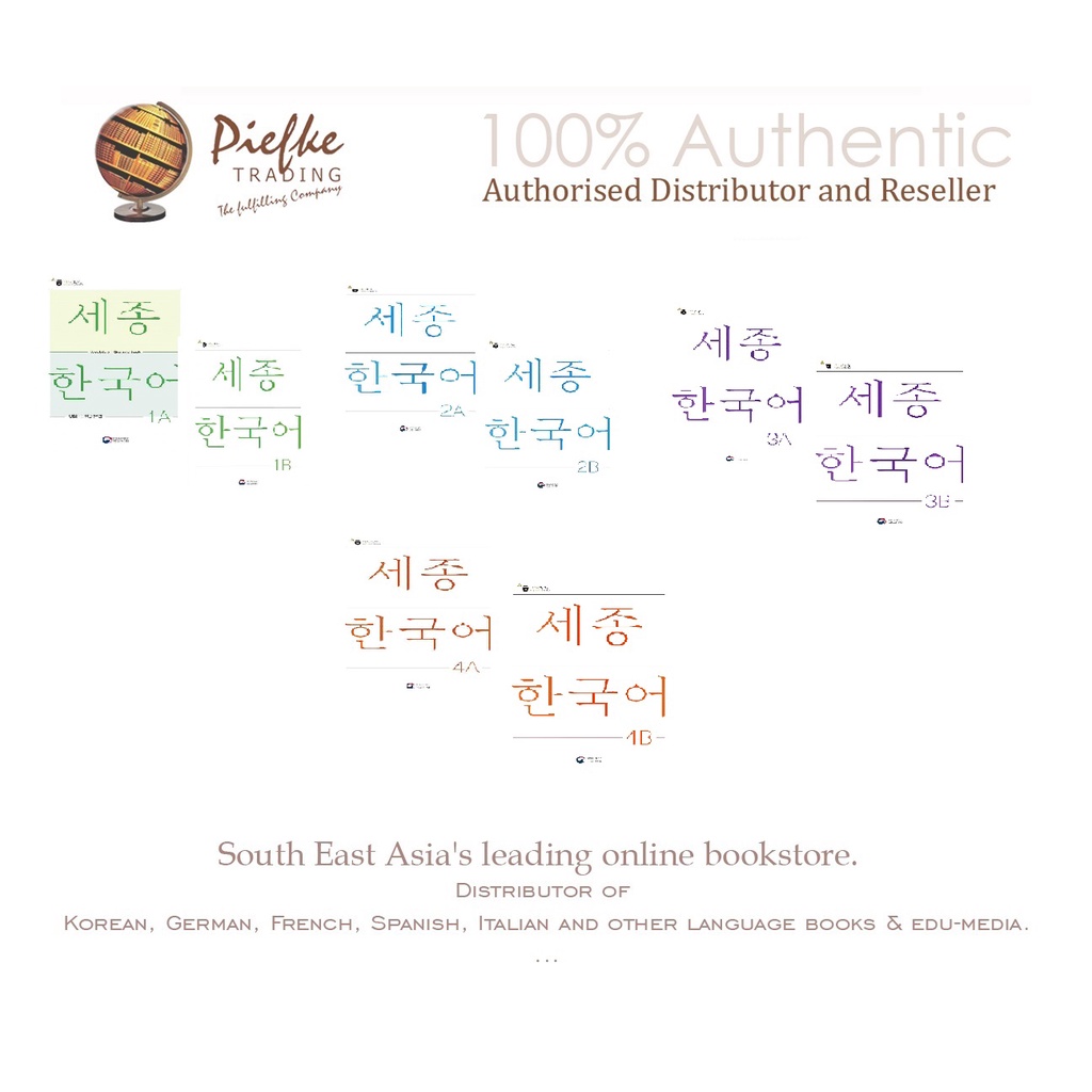 NEW King Sejong Korean (KSJF) 1, 2, 3, 4 : Student Book, workbook; 100% Authentic - 9788997134229,97