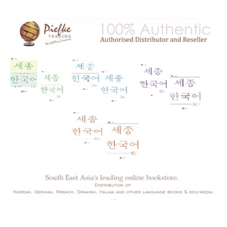 NEW King Sejong Korean (KSJF) 1, 2, 3, 4 : Student Book, workbook; 100% Authentic - 9788997134229,9788997134236