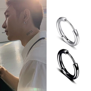 Roselife ต่างหูห่วง สเตนเลส 8/10 มม. 12 มม. 14 มม. เครื่องประดับแฟชั่น สําหรับผู้ชาย ผู้หญิง 1 ชิ้น