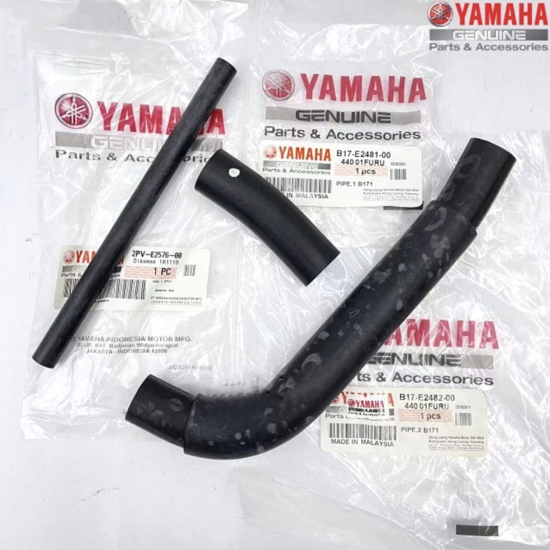Y15ZR RADIATOR COOLANT HOSE PIPE 1/2 หน่วย PART YAMAHA B17-E2481 B17-E2482 2PV-E2576