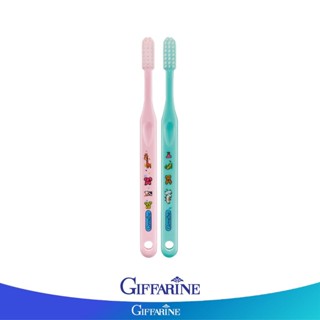 Giffarin กิฟฟารีน แปรงสีฟันจูเนียร์ สำหรับเด็กอายุ 3-6ปี สีชมพูและเขียว