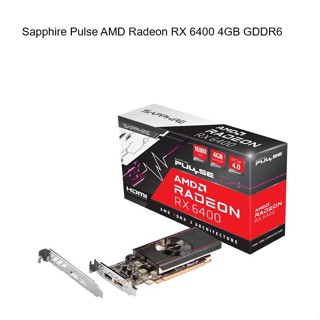 VGA Sapphire Pulse AMD Radeon RX 6400 4GB GDDR6 64bit (รับประกัน3ปี)